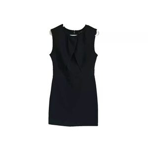 Mango Mng Navy Blue Sleevelese Shift Dress Work Career size small